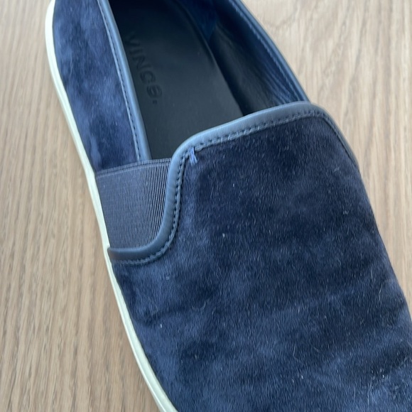 VINCE suede slip on sneaker navy blue/ 8 - Picture 7 of 7